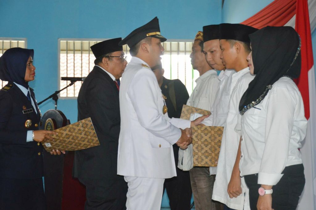 Sebanyak 3310 Narapidana di Proinsi Lampung Memperoleh Remisi Umum Pada Peringatan HUT RI Ke-71