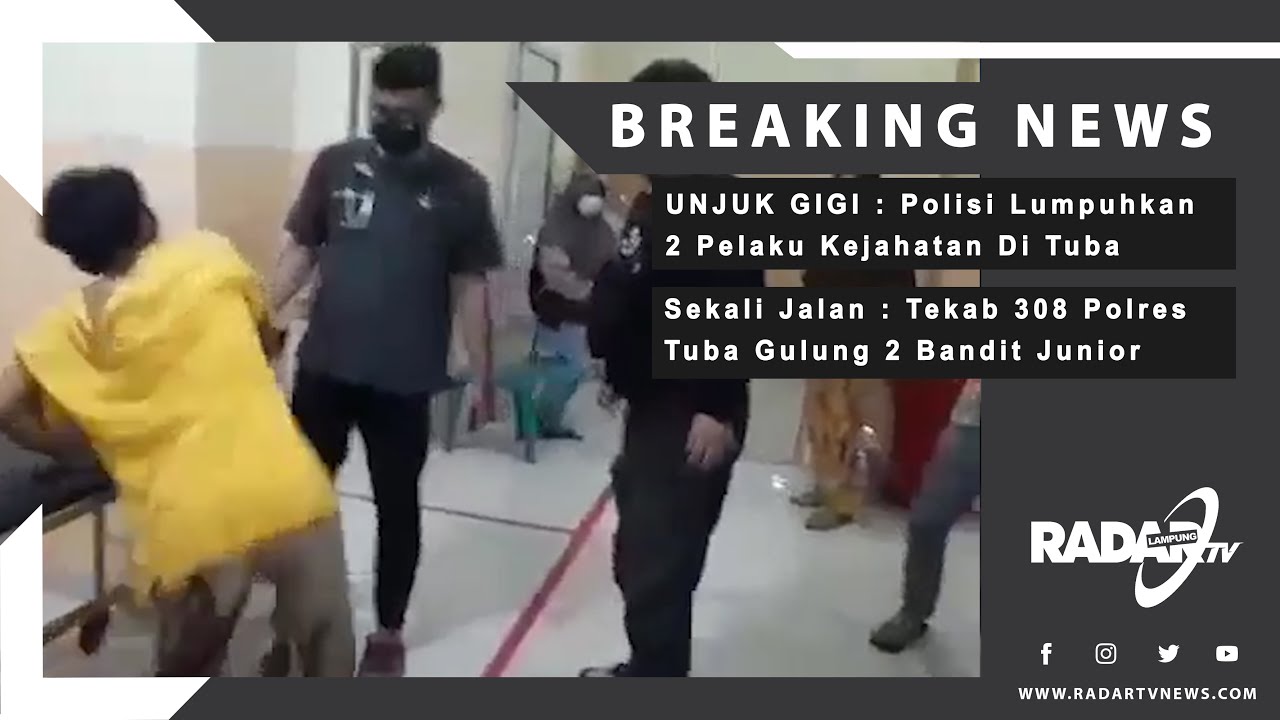 SEKALI JALAN : 2 Bandit Junior Dilumpuhkan Tekab 308 Polres Tulang Bawang